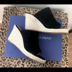 Stuart Weitzman Marabella Wedge Mule Sandals